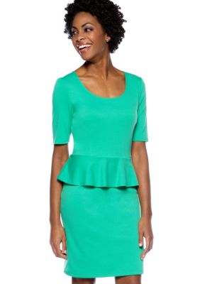 Sunny Leigh Knit Peplum Dress
