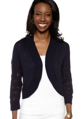 Sunny Leigh Pointelle Shrug