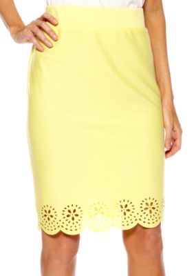Sunny Leigh Laser-Cut Skirt