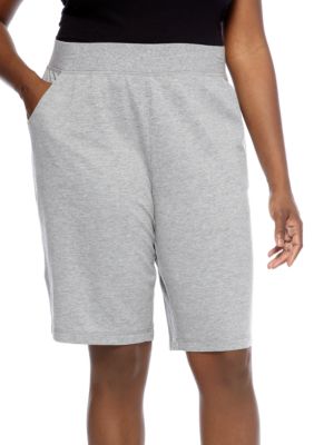Kim Rogers Plus Size French Terry Bermuda Short