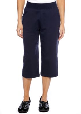 Kim Rogers Petite French Terry Capri