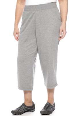Kim Rogers Plus Size French Terry Capri
