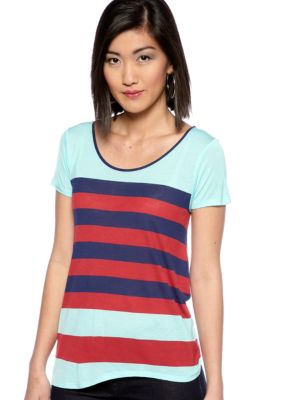 Kensie Stripe Knit Top