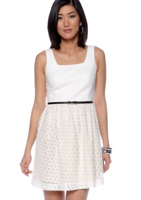Kensie Geo Lace Dress