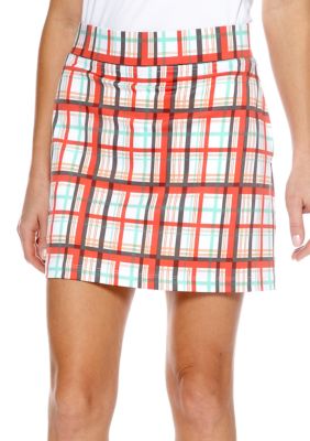 Pro Tour Plaid Knit Skort
