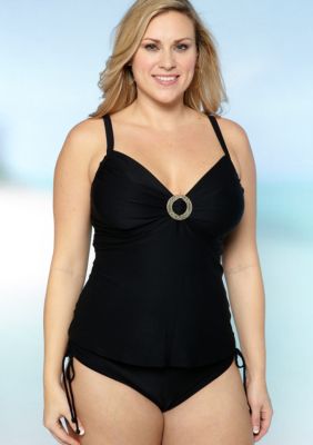Coco Reef Plus Size Black Sand Tankini