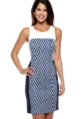 DKNYC Sleeveless Contrast Dress