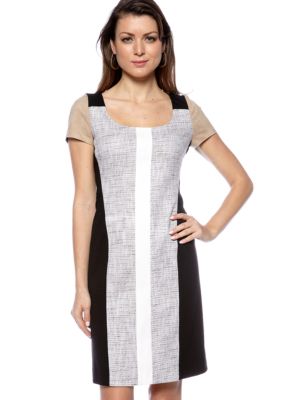 DKNYC Short Sleeve Mix Media Dress