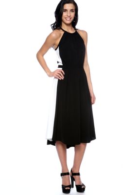 DKNYC Halter Color Block Dress