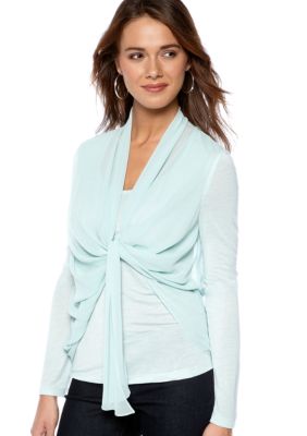 DKNYC Chiffon Knot Top