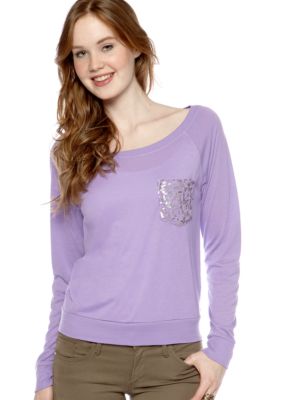 Jolt Sequin Pocket Flash Dance Sweatshirt