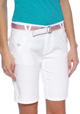 BeBop Slant Pocket Ribbon Belt Bermuda