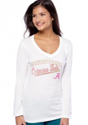Soffe Alabama Long Sleeve V-Neck Neck Tee