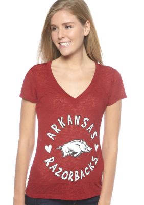 Soffe Arkansas V-neck Burnout Tee