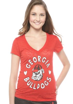 Soffe Georgia V-neck Burnout Tee