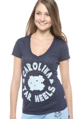 Soffe UNC V-neck Burnout Tee
