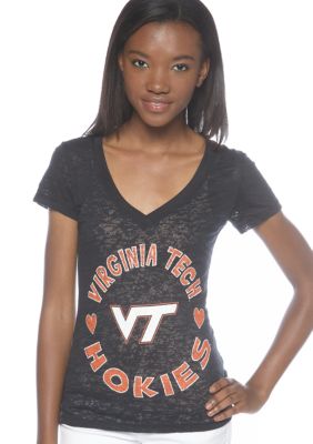 Soffe Virginia Tech V-neck Burnout Tee