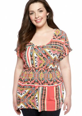 Eyeshadow Plus Size Crochet Back Top