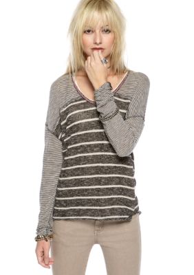 Free People Hang Ten Knit Top