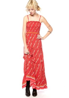 Free People Printed Sheila's Rayon Maxi Dress