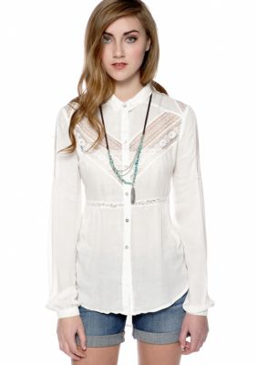 Free People Wild Wind Woven Top
