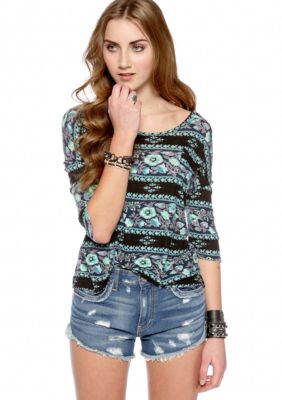 Free People Drip Pocket Tee