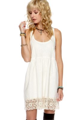 Free People Solid Linen Dress