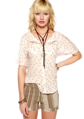 Free People Printed American Pie Top