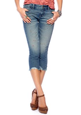 Free People Destroyed Crop Jean