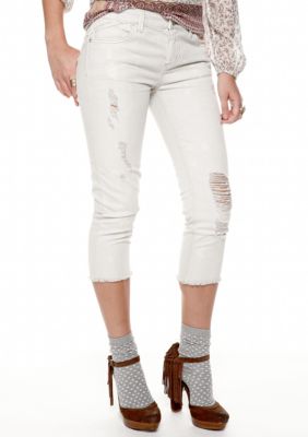 Free People Destroyed Crop Jean