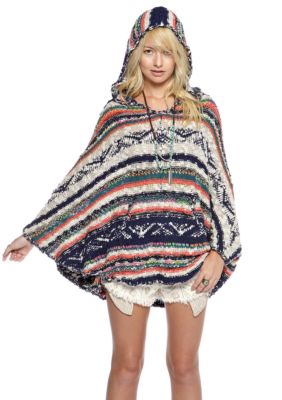 Free People Bubble Tea Poncho