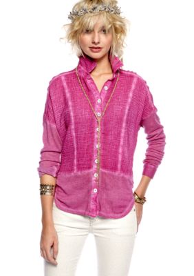 Free People Zahara Button Down Shirt
