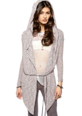 Free People For Keeps Hooded Cardigan