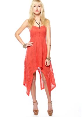 Free People Lace Hi Lo Dress