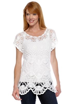 Fever Open Crochet Top