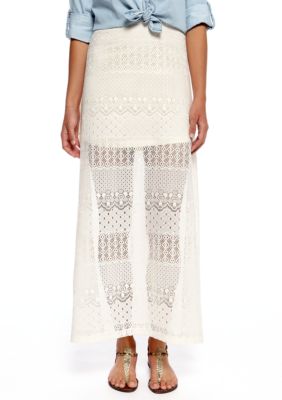 Belle Du Jour Crochet Maxi Skirt