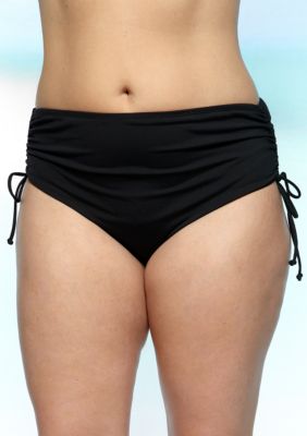 Beach House Woman Plus Size Solid Adjustable Side Bottom