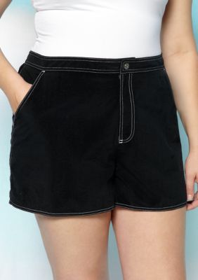 Beach House Woman Plus Size Solid Board Short