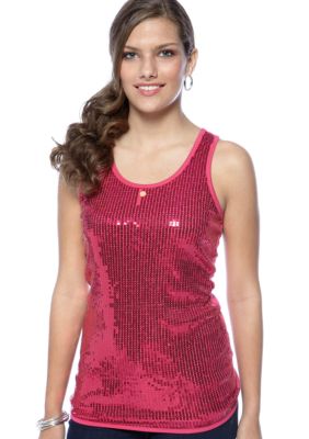 American Attitudes Sequin Tank