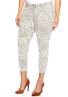 Lucky Brand Plus Size Animal Print Capri