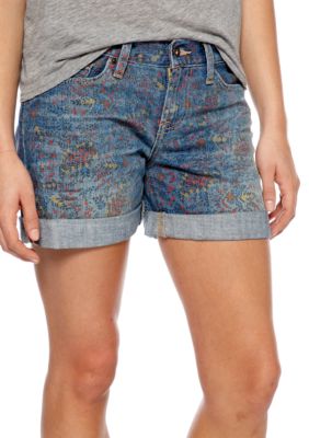 Lucky Brand Wildflower Paisley Print Cuffed Abbey Short