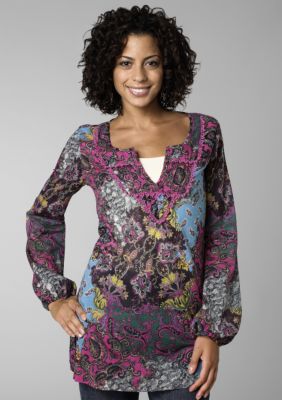Lucky Brand Long Sleeve Printed Tunic