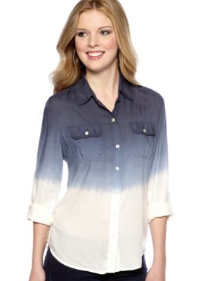 Lucky Brand Brooke Dip Dye Shirt