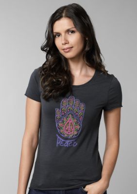 Lucky Brand Short-Sleeve Crew Neck Peace Palm Tee