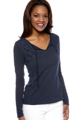 Lucky Brand Dora Embroidered Top