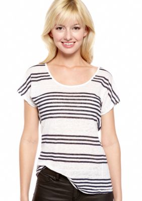 Lucky Brand Arianna Stripe Dolman Tee