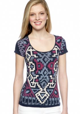 Lucky Brand Santa Fe Watercolor Tee