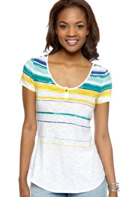 Lucky Brand Charleigh Stripe Tee