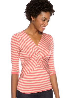 Cable and Gauge Criss-Cross Knit Top