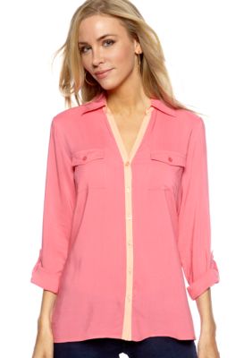 Spense Piped Utility Viscosa Shirt